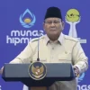 Tangkapan layar - Presiden Prabowo Subianto ketika membuka Munas XVIII HIPMI di Bandar Lampung, Provinsi Lampung, Rabu (10/6/2026). ANTARA/Prisca Triferna